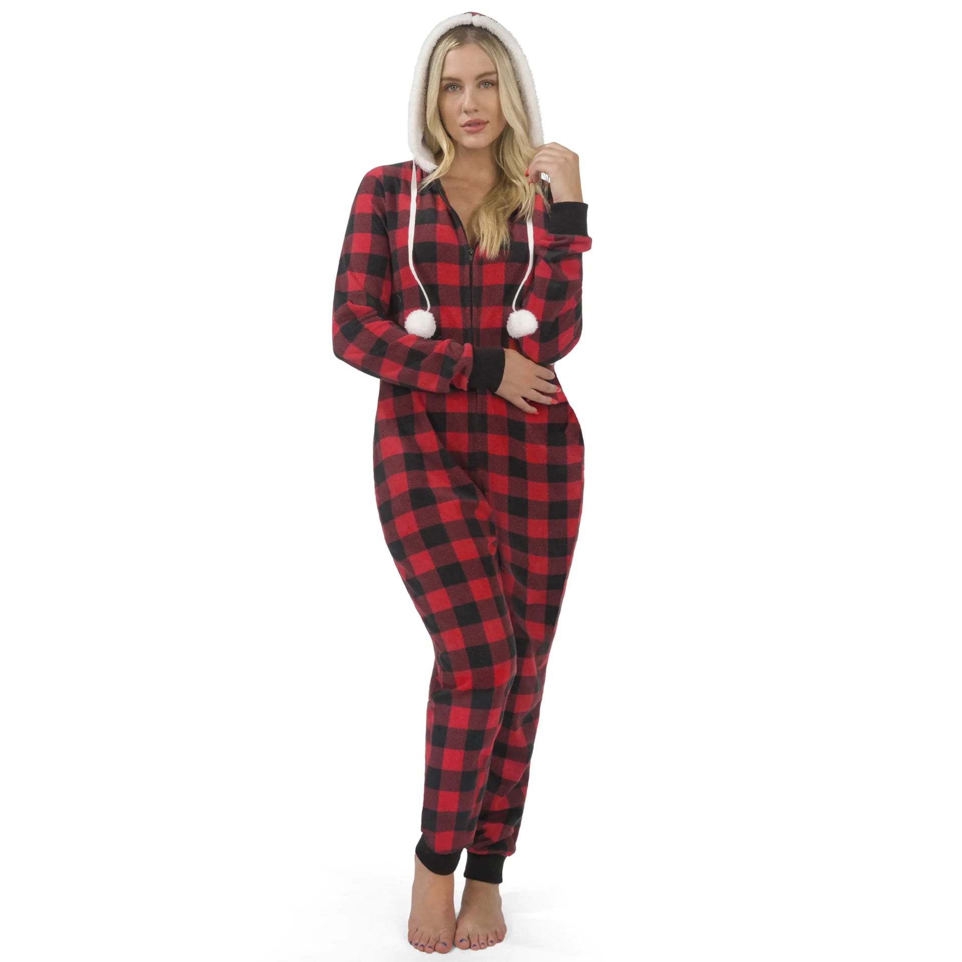 Christmas Pajamas Red and Black Buffalo Plaid Pajamas