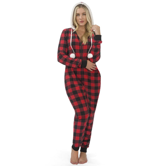 Christmas Pajamas Red and Black Buffalo Plaid Pajamas